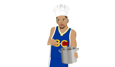 Stephen Curry With The Pot