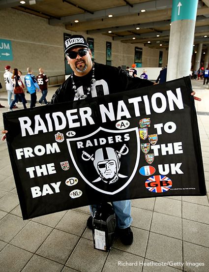 Raiders Fan In London
