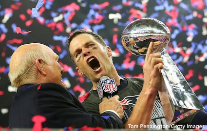 Tom Brady With Super Bowl LI Trophy