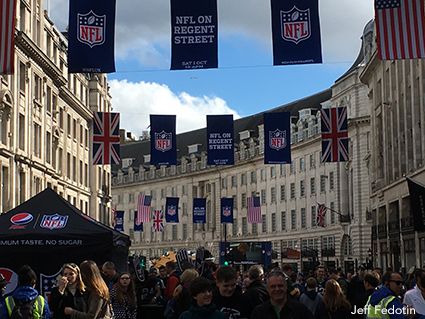 London Streets Greet NFL