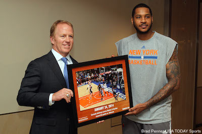 Brian Leetch And Carmelo Anthony