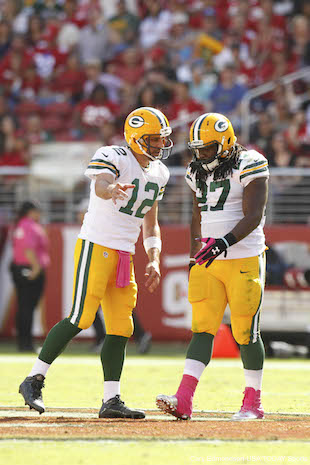Aaron Rodgers And Eddie Lacy