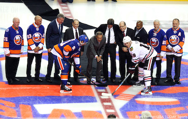 New York Islanders Ceremonial Face-Off