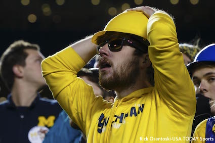 Stunned Michigan Fan