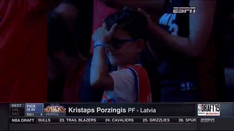 Crying Knicks Fan, Kristaps Porzingis