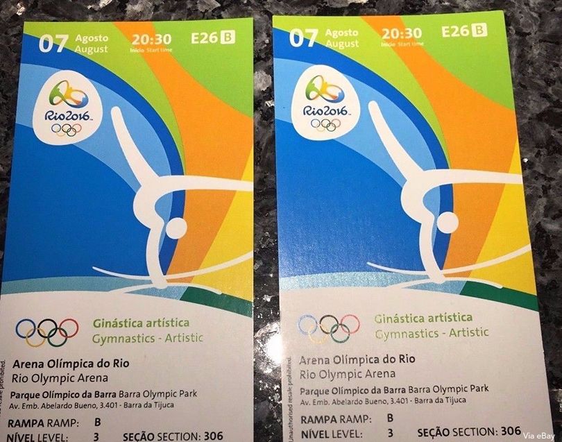 mint TICKET 14.8.2016 Olympia Rio Synchronschwimmen # E62 