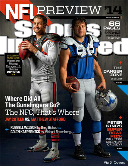 SI Cover With Jay Cutler And Matthew Stafford