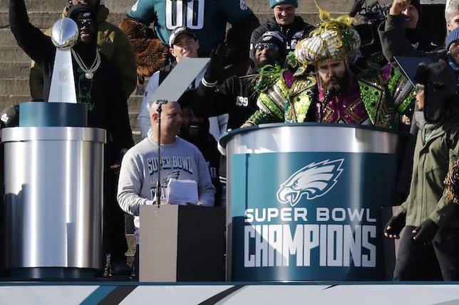Jason Kelce, Eagles Super Bowl Parade